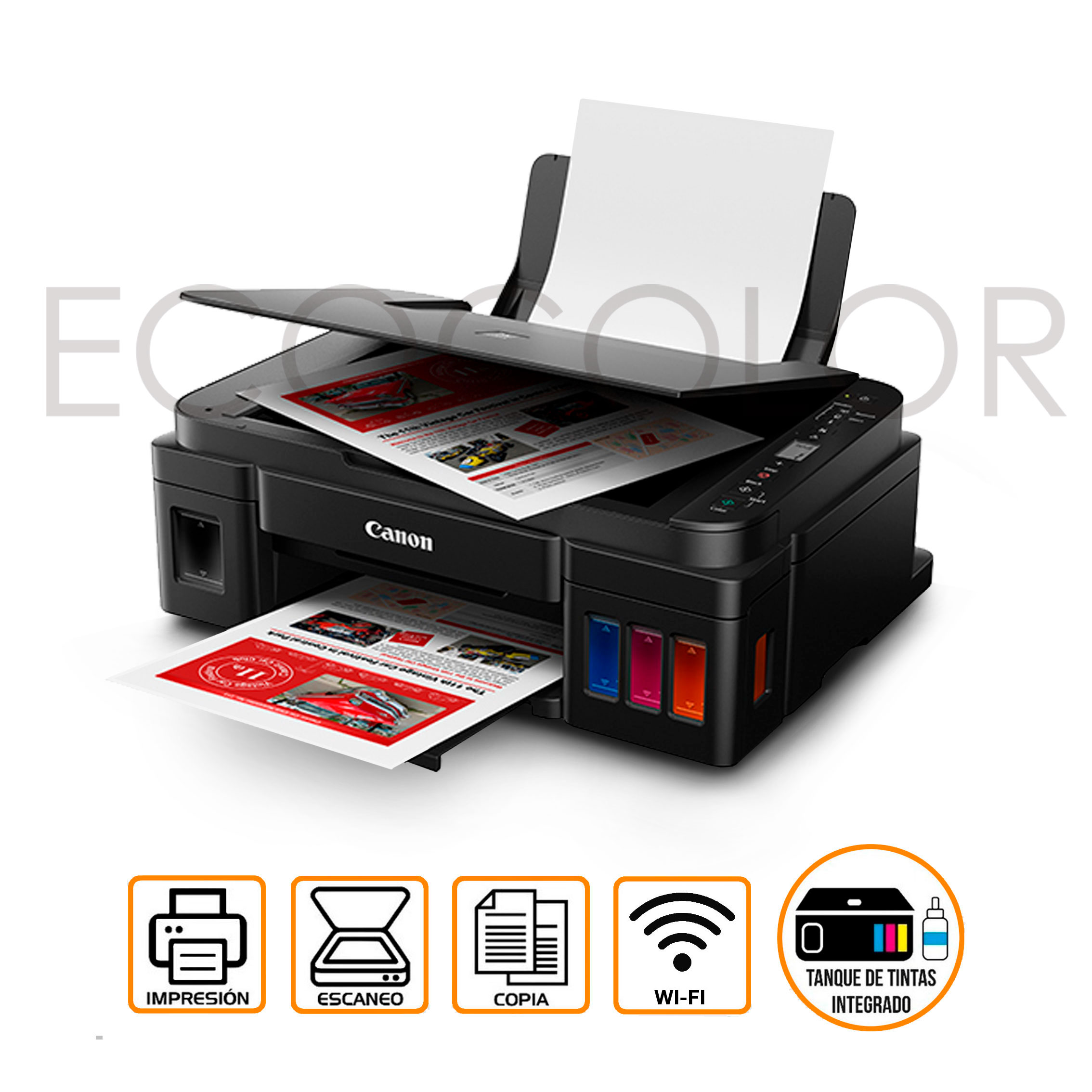 Impresora Canon Pixma G3110 / Multifuncional / Color / WiFi