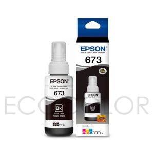 Tinta Epson T673 Negro Original L800 / L810 / L850 / 1800