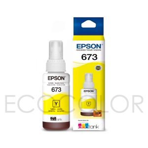 Tinta Epson T673 Amarillo Original L800 / L810 / L850 / 1800