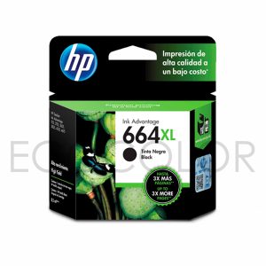 Tinta Hp 664XL Negro Original / 8ml