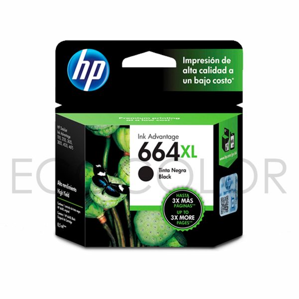 Tinta Hp 664XL Negro Original / 8ml