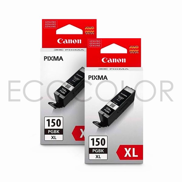 Pack X2 Tinta Canon Original Pgi-150XL Pgbk Negra iP7210 / iX6810