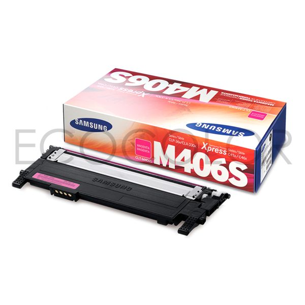 Toner Samsung CLT-M406S Magenta Original CLP 360 / 365 / C410 / C460 / 3300 / 3305