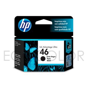 Tinta Hp 46 Negra Original Ink Advantage Ultra 2529 / 4729 / 5738 / 5739