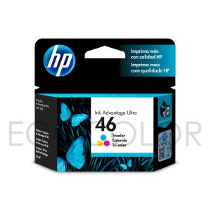 Tinta Hp 46 Color Original Ink Ad 2529 / 4729 / 5738 / 5739
