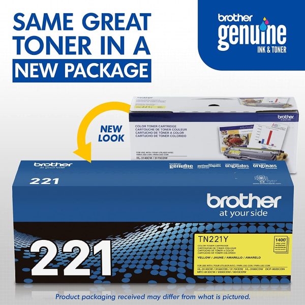 Toner Brother TN221Y Amarillo Original  HL-3150 / HL-3170 / MFC-9330 - Imagen 2