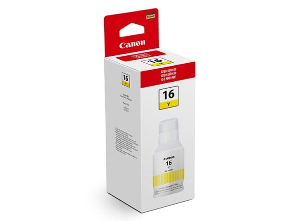 Tinta Canon Gi-16 Amarilla Original GX6010 GX7010 (135ml) - Imagen 2