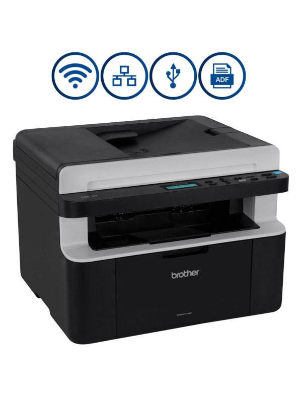 Impresora Multifuncional Láser Brother DCP-1617NW Monocromática WiFi / Ethernet / ADF / Toner TN1060 - Imagen 2
