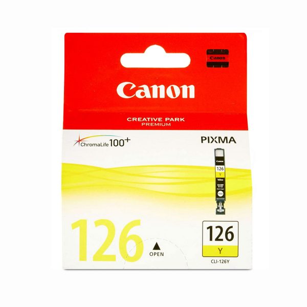 Tinta Canon Cli-126 Amarillo Original Imp. Ip4810 / 6510 / 4810