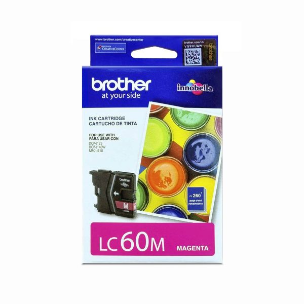 Tinta Brother Lc60 Original Magenta DCP J125/315W/515W/J140W / MFC J410/J220/J265W/J415W