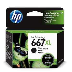 Tinta Hp 667XL Negra Original 1275 / 2374 / 2375 / 2376 / 2775