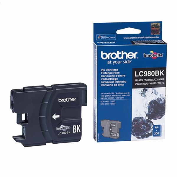 Tinta Brother Lc980bk Negro Original DCP-145C / MFC 250C / MFC-375CW