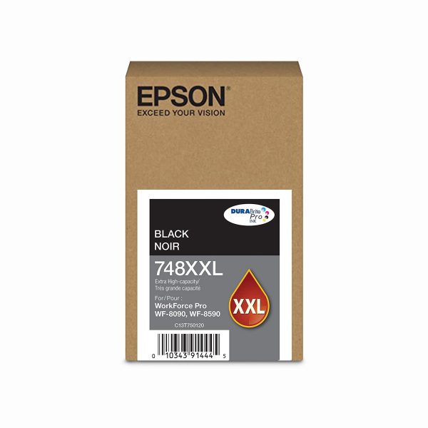 Tinta Epson 748xxl Negro Wf Pro 6090 6590 8090 8590