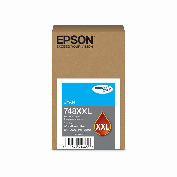 Tinta Epson 748xxl Cyan Wf Pro 6090 6590 8090 8590