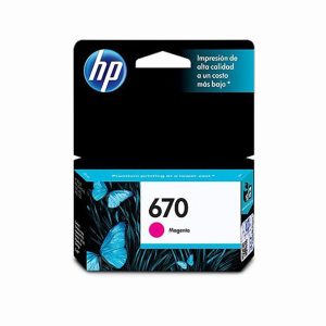 Tinta Hp 670 Magenta Original (3,5ml) Hp 3525/4615/4625/5525/6525