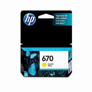 Tinta Hp 670 Amarillo Original (3,5ml) Hp 3525/4615/4625/5525/6525