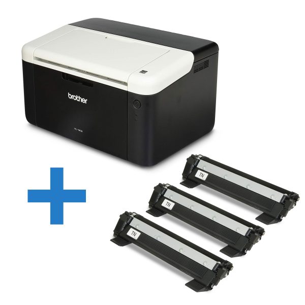 Impresora Laser Brother HL-1202 + 3 Toner Extra TN-1060 Alternativos