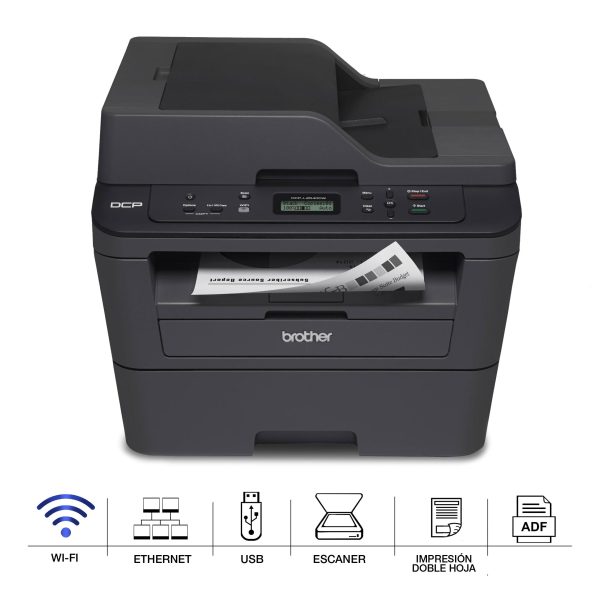 Impresora Brother DCP-L2540DW Multifuncional / Monocromática / Laser / Dúplex / Wi-Fi / Ethernet / Adf