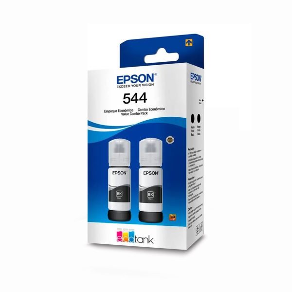 Pack X2 Tinta Epson T544 Negro L1110 L3110 L3150 L5190