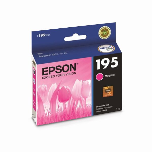 Tinta Epson 195 Magenta Xp-101 Xp-201 Xp-211