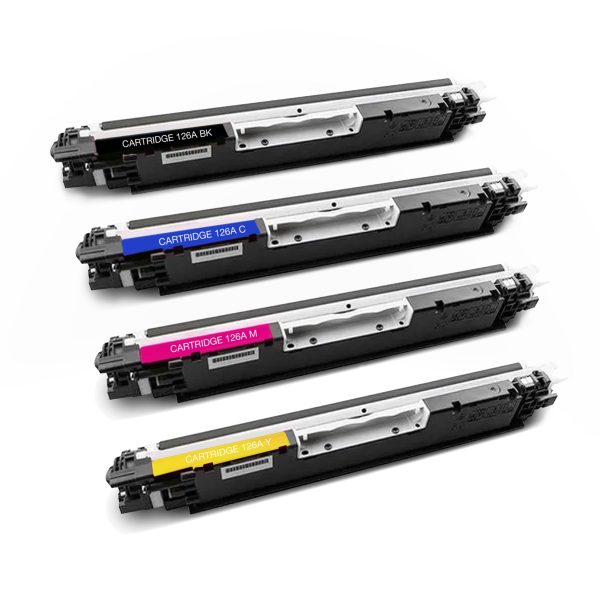 Pack X4 Toner 126A 130A Opcionales Ce310/1/2/3 Cf350/1/2/3 Cp1025 M176