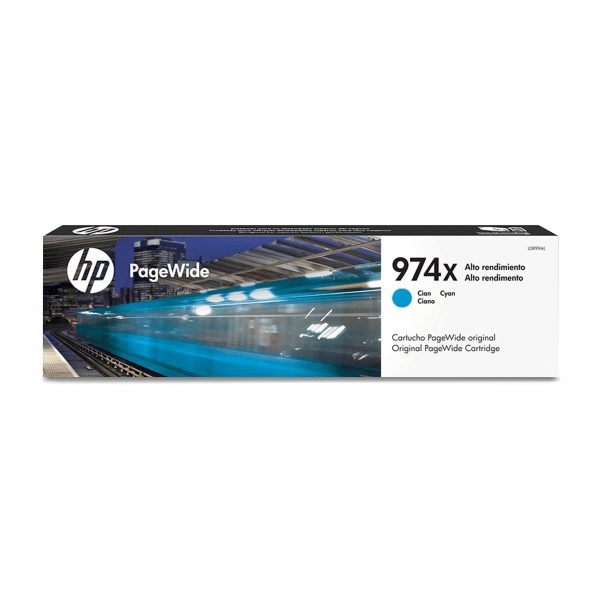 Tinta Hp 974X Cian Original Pro 452 477 552 577 Alto Rendimiento