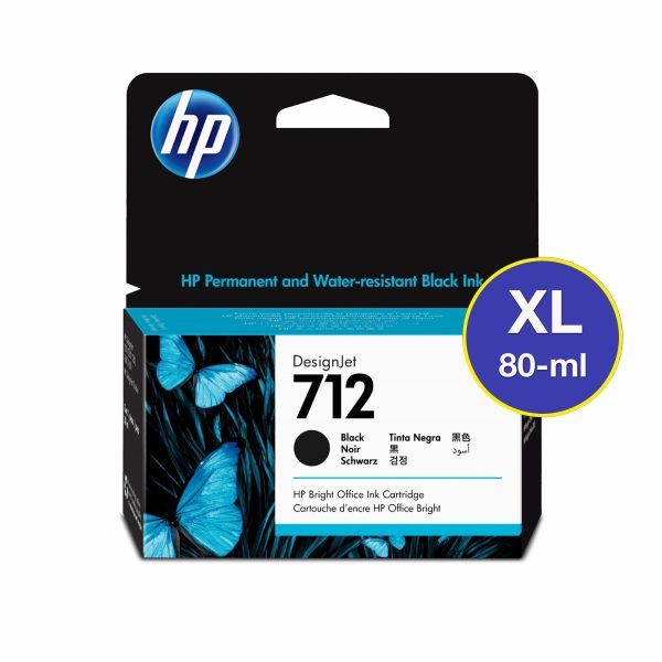Tinta Hp 712XL Negro Original T210 / T230 / T250 / T630 / T650