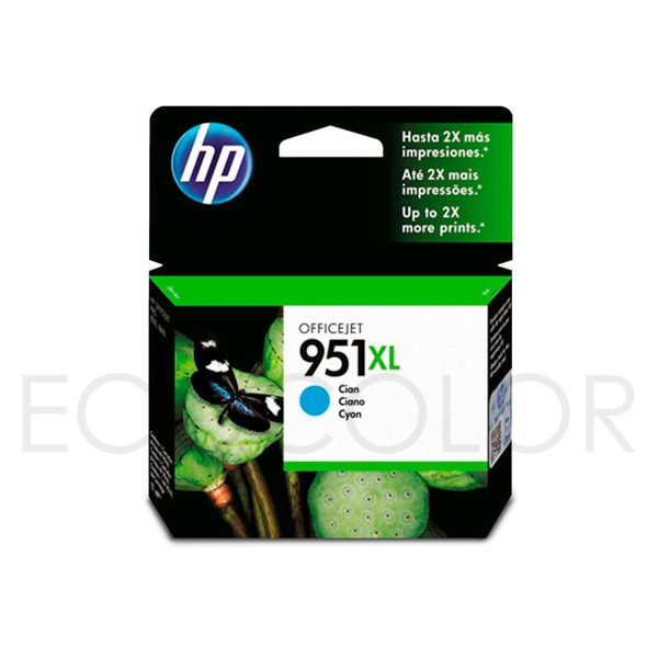 Tinta Hp 951XL Cian Pro 251DW / 276DW / 8100 / 8610 / 8620