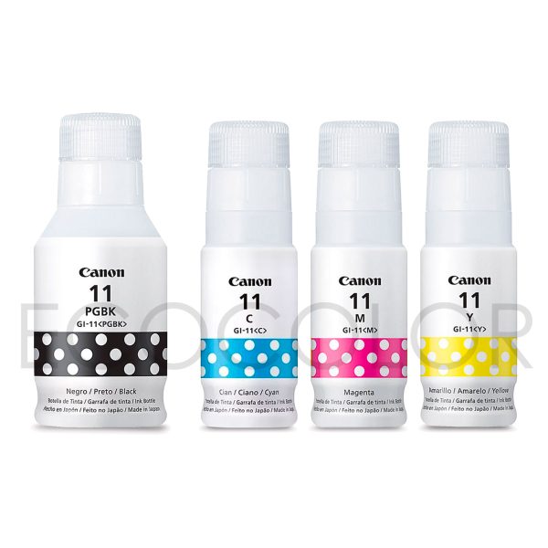 Pack X4 Tintas Canon Gi-11 Originales B/c/m/y G2160 / G3160