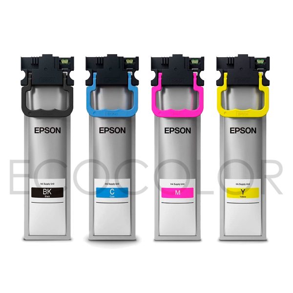 Pack X4 Tintas Epson T941 B,c,m,y Originales Wf-c5210 / C5290 / C5710 / C5790