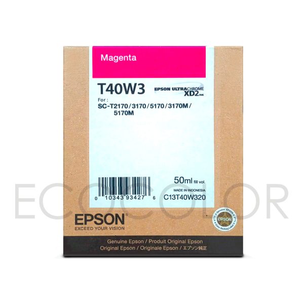 Tinta Epson T40W3 Magenta (XL) Original T2170 / T3170 / T5170 (50ml)