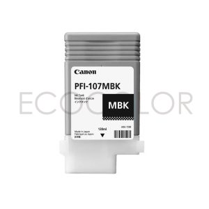 Tinta Canon PFi-107MBK Negro Mate Original iPF670 / iPF770