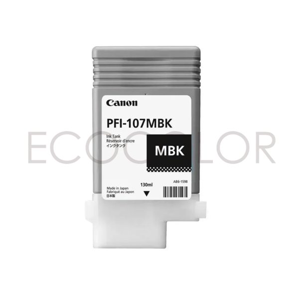 Tinta Canon PFi-107MBK Negro Mate Original iPF670 / iPF770