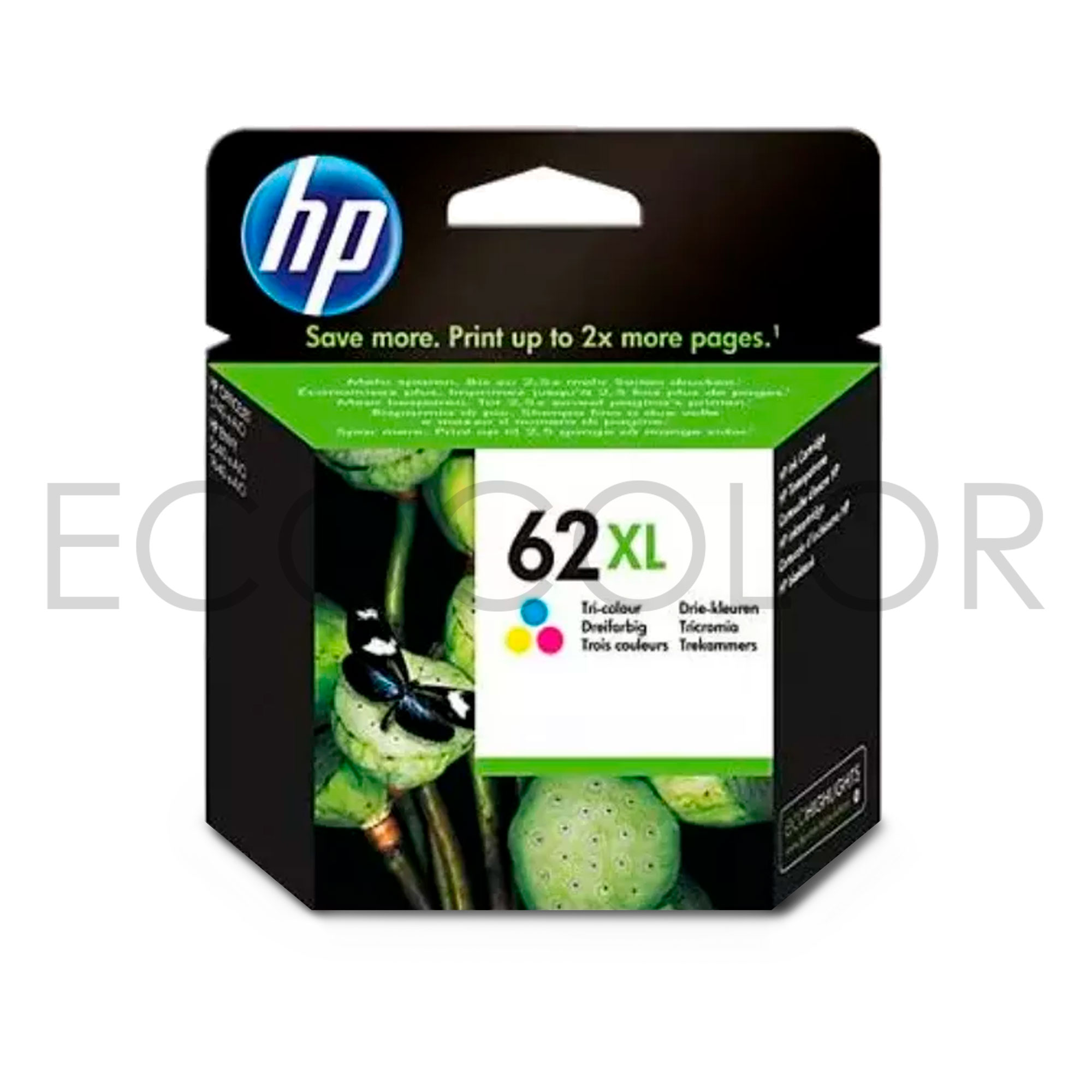 62 Color Tinta Hp 62XL Color Original 5640 / 5660 / 5740 / 7640 / 8000 / 8040