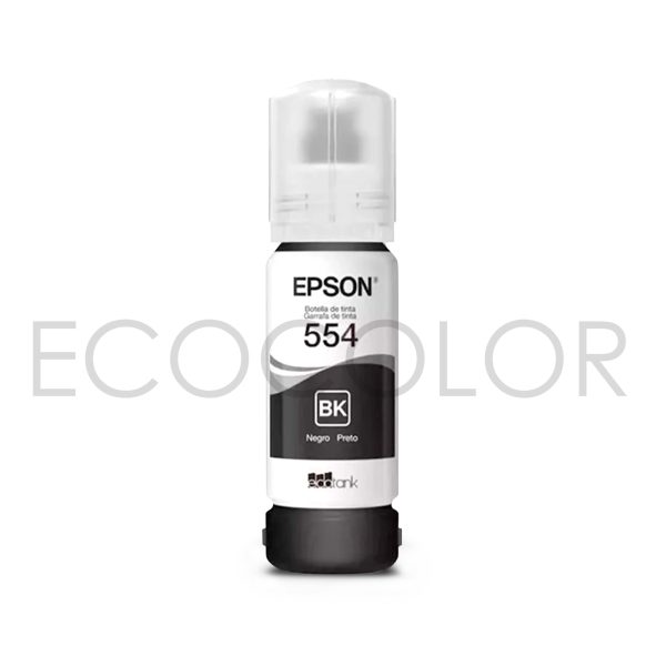 Tinta Epson T554 Bk Negra Pigmentada Original L8160 / L8180