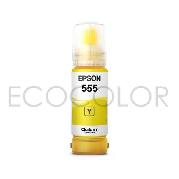 Tinta Epson T555 Amarillo Base Agua Dye Original L8160 / L8180