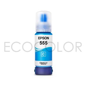 Tinta Epson T555 Cian Base Agua Dye Original L8160 / L8180