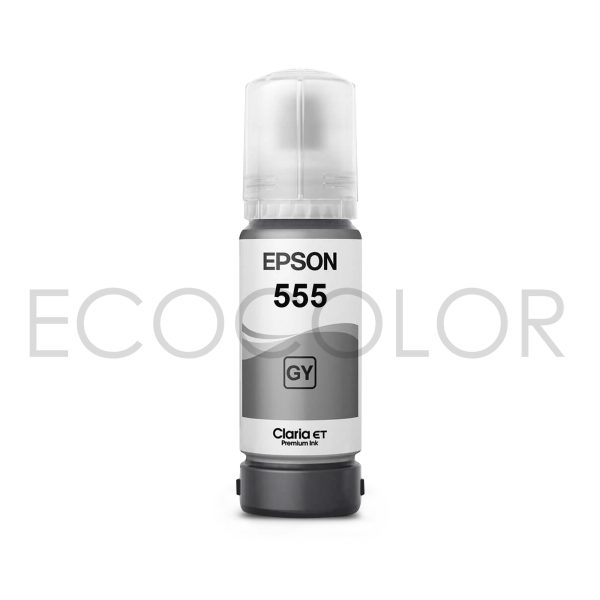 Tinta Epson T555 Gray Base Agua Dye Original L8160 / L8180