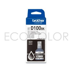 Tinta Brother BTD100 BK Negra Original T230 / T530 / T730