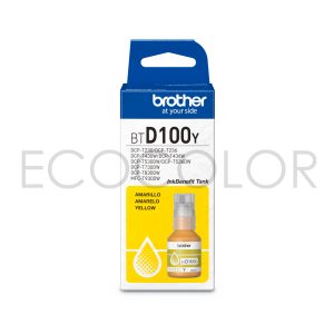 Tinta Brother BTD100Y Amarillo Original T230 / T530 / T730