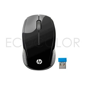 Mouse Inalámbrico HP 200 Negro / Usb / 1000 Dpi / Sensor óptico