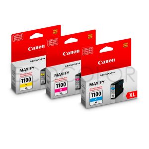 Pack X3 Tintas Canon PGi-1100XL CMY Mb2010 / Mb2110