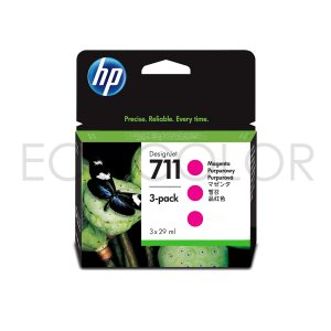 Tinta Hp 711 Magenta Pack X3 Original T120 / T520