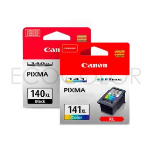 Pack X2 Tinta Canon PG-140XL / CL-141XL Originales MG2110 / MG3110