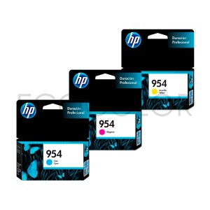 Pack X3 Tinta Hp 954 C/M/Y Originales 7720 / 7740 / 8210 / 8720