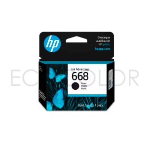 Tinta Hp 668 Negra Original Ink Advantage 2970 / 4370 Series