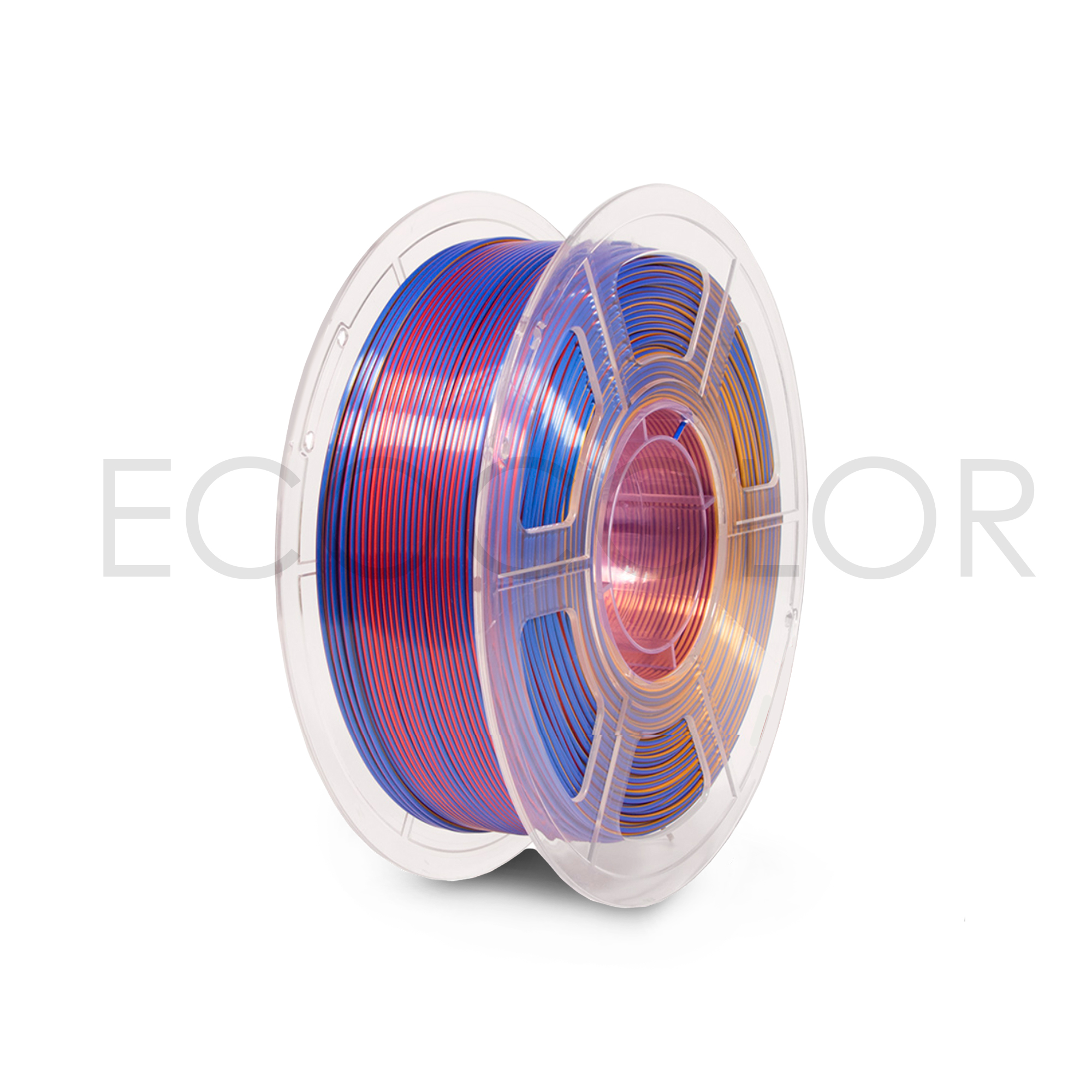 Filamento 3D PLA Colido / 175mm / 1kg / Bicolor / Azul-Rojo