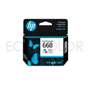 Tinta Hp 668 Color Original Ink Advantage 2970 / 4370 Series